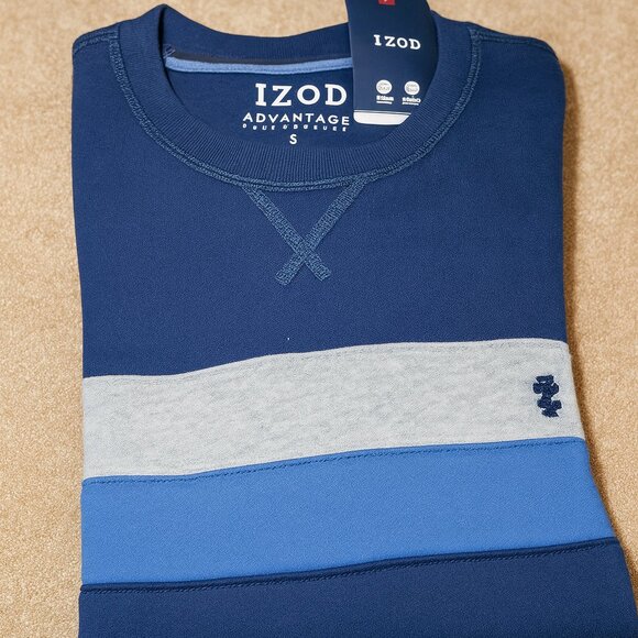 ADVANTAGE PERFORMANCE COLORBLOCK CREWNECK FLEECE - MEDIEVAL BLUE - Picture 7 of 8